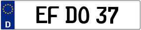 Trailer License Plate